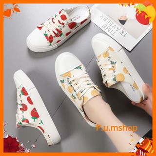 Giày sục thể thao hoạ tiết trái cây hot hit hè 2019 - ullzang Sz 35-40
