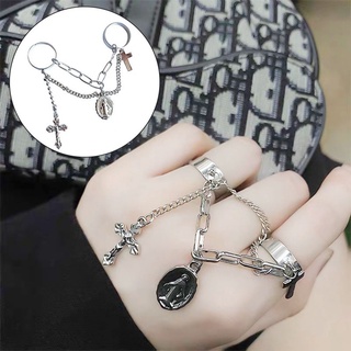 Vòng Tay Nối Nhẫn Hình Thánh Giá Phong Cách Harajuku