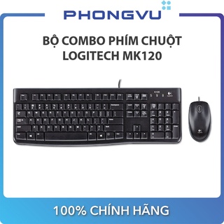 Bàn phím và Chuột máy tính Logitech MK120 - Bảo hành 36 tháng