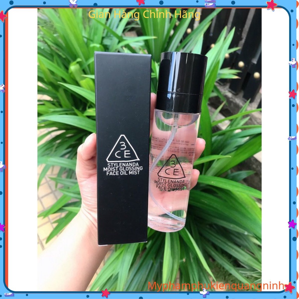 {Chuẩn Auth}XỊT KHOÁNG 3CE GIỮ LỚP trang điểm  MAKE UP LÂU TRÔI - TẠO ĐỘ CĂNG BÓNG Chính hãng