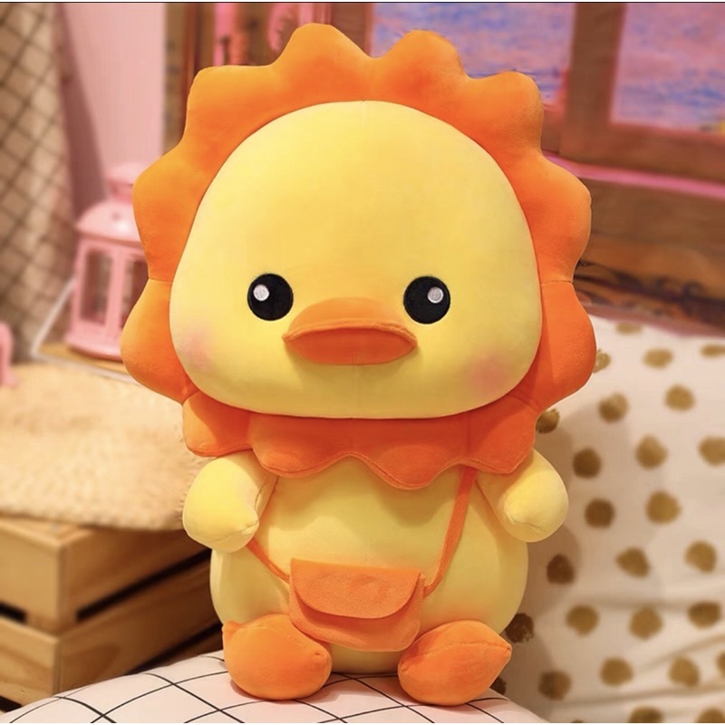 Gấu bông vịt hoa mặt trời siêu cute và đáng yêu