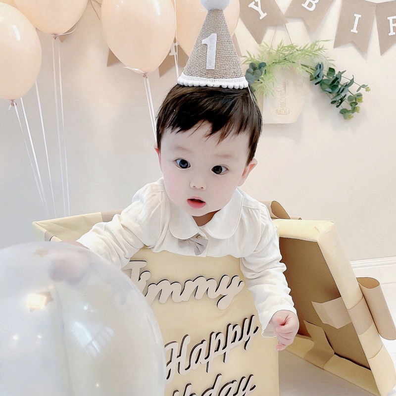 Mũ Sinh Nhật Với Dây Thun Co Giãn Trang Trí Tiệc Sinh Nhật Cho Bé