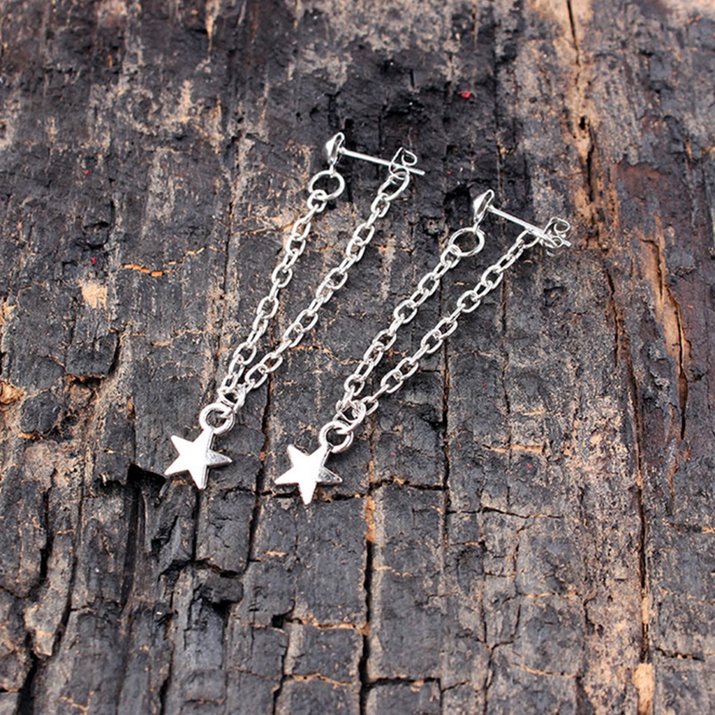 Đôi bông tai họa tiết ngôi sao xinh xắn cho nữ