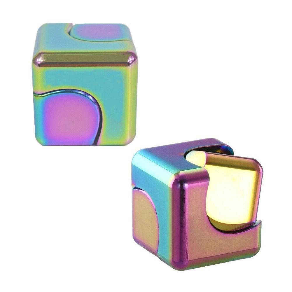 Con quay đồ chơi Fidget Spinner hình vuông nhiều màu bằng kim loại F1V2 V4D9 X0G0