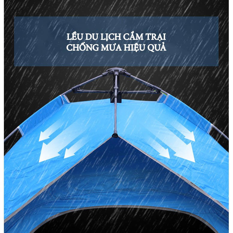 Lều đôi cắm trại 2 người với 2 cửa 2 lớp chống nắng hiệu quả loại bung tự động cao cấp | BigBuy360 - bigbuy360.vn