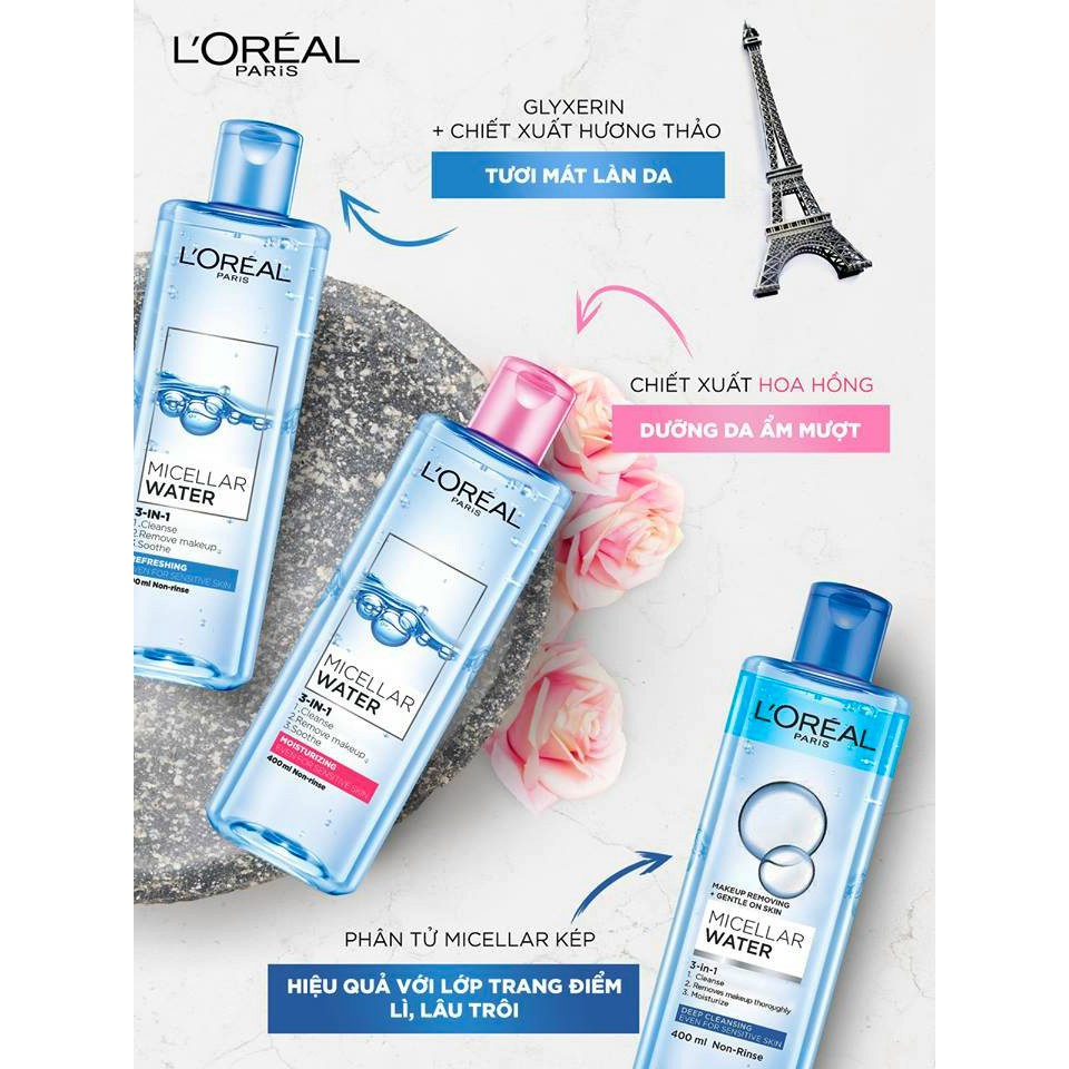 Tẩy Trang L'Oreal Paris 3-in-1 Micellar Water