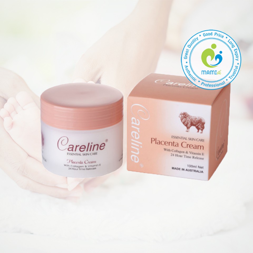 Kem dưỡng da (100ml) mỡ cừu (tím), nhau thai cừu (cam) cho mọi lứa tuổi Careline Lanolin/Placenta Cream, Úc