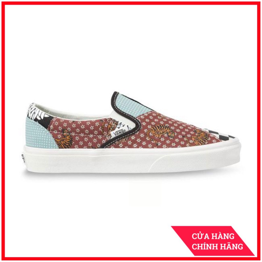 Giày Sneaker Nam, Giày Vans REAL Slip On Patchwork cho nam nữ
