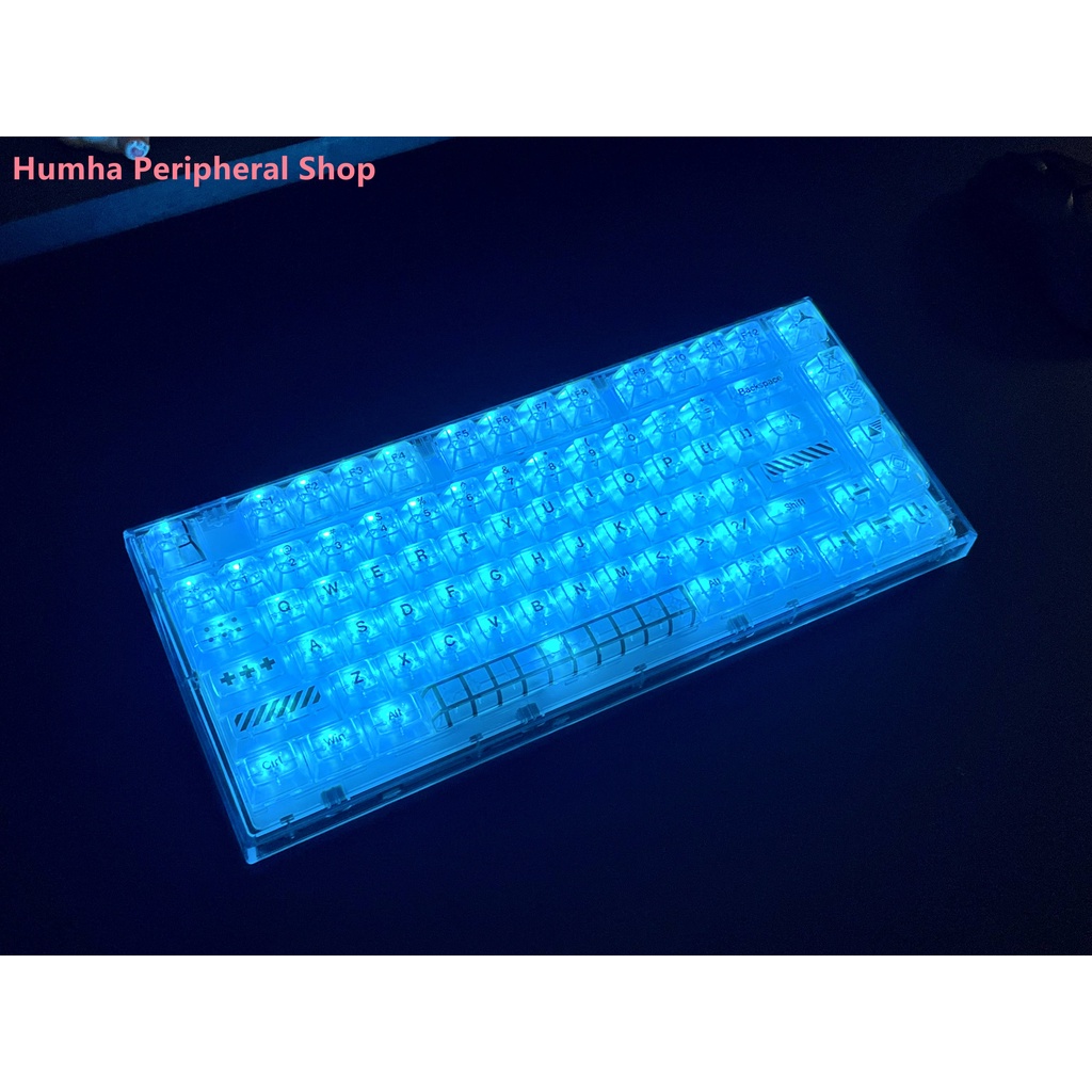 Bàn Phím Cơ Humha 142 Phím Chất Liệu PC Nhuộm Màu KCA profile Trong Suốt
