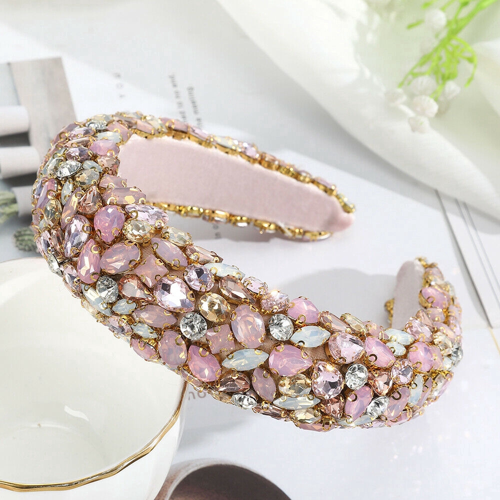 Băng Đô Cài Tóc Đính Đá Lấp Lánh Cho Nữ