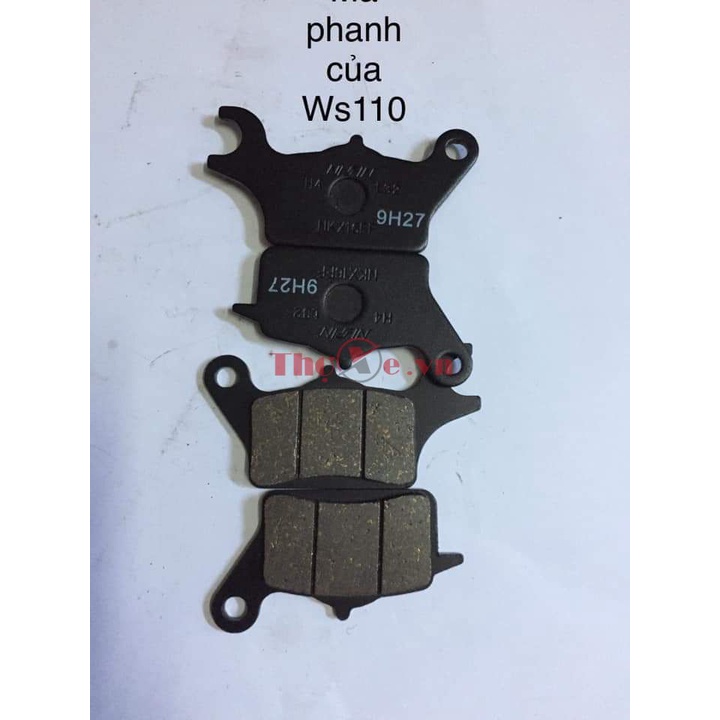 Bố thắng (má phanh) đĩa trước Wave S110,rsx110,future fi, hayate, winner 150 - Thế Giới Thợ Xe