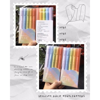5pcs/set bút highlight kaco pure