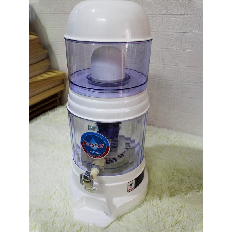 Bình lọc nước gia đình cao cấp Freshet Hàn Quốc màu trắng công suất 2lit/h bình 16lit | BigBuy360 - bigbuy360.vn