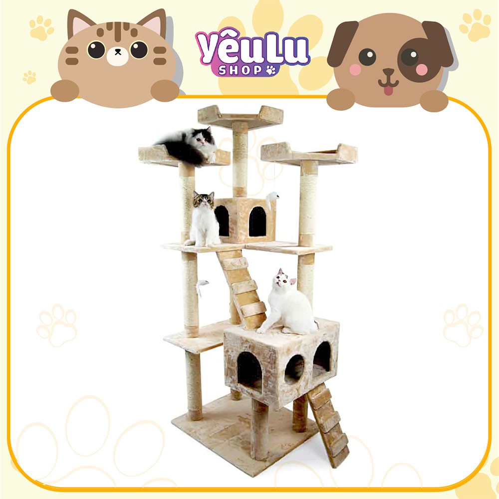 Nhà cây cho mèo Cat Tree 3 Tầng LZ0148 - YêuLu Shop