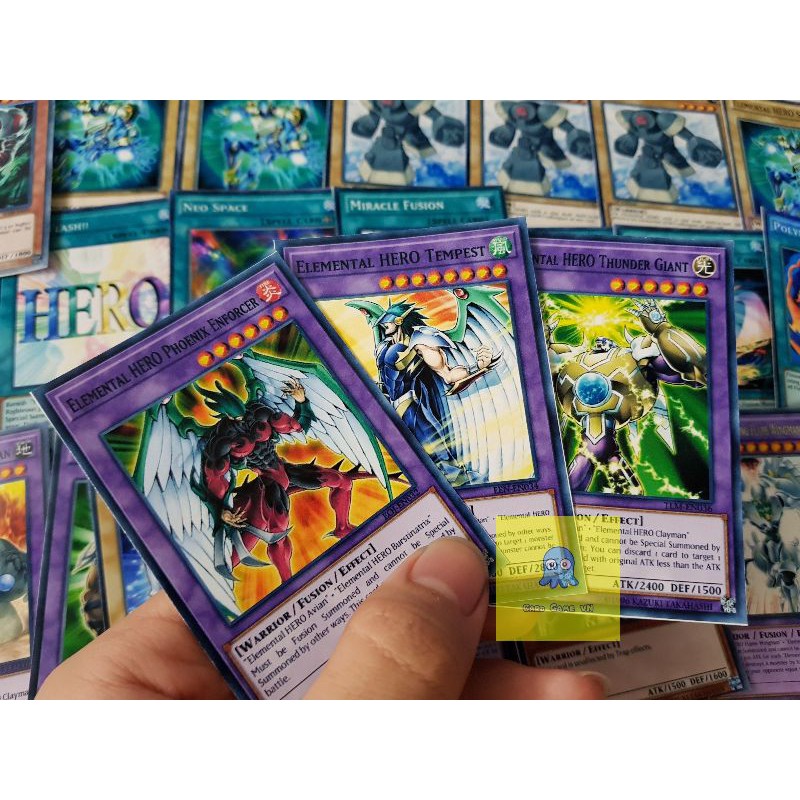 [BÀI IN] Bài YuGiOh - Combo 2 bộ bài của YuKi Judai ( Part 1+2 ) - 144 Lá - Card Game VN