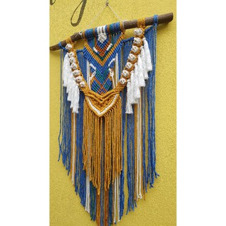 mành macrame bohem trang trí nhà cửa mộc mạc