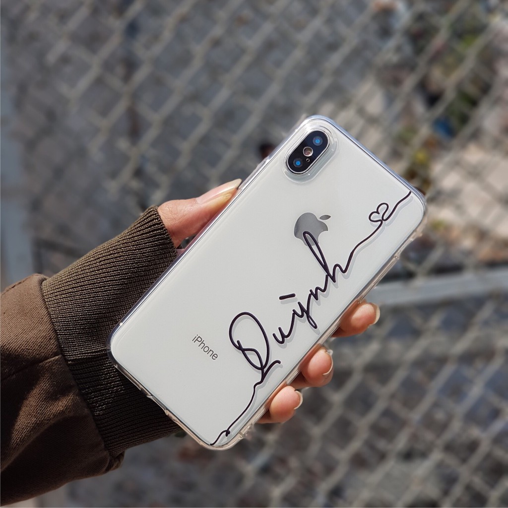 Ốp Lưng Silicon Chữ Ký Theo Yêu Cầu (IPHONE, SAMSUNG, OPPO) | BigBuy360 - bigbuy360.vn