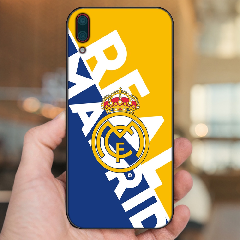 Ốp lưng Huawei Y7 Pro 2019 viền đen in hình Real Madrid