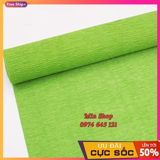 Giấy nhăn cuộn [Free Ship] Giấy gấp làm hoa (cuộn 50cm*2.5m)