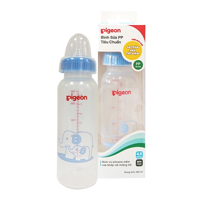 Bình sữa pigeon PP tiêu chuẩn 240ml