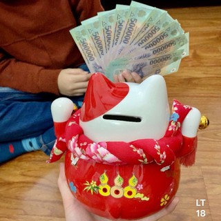 Mèo thần tài tiết kiệm size 18.