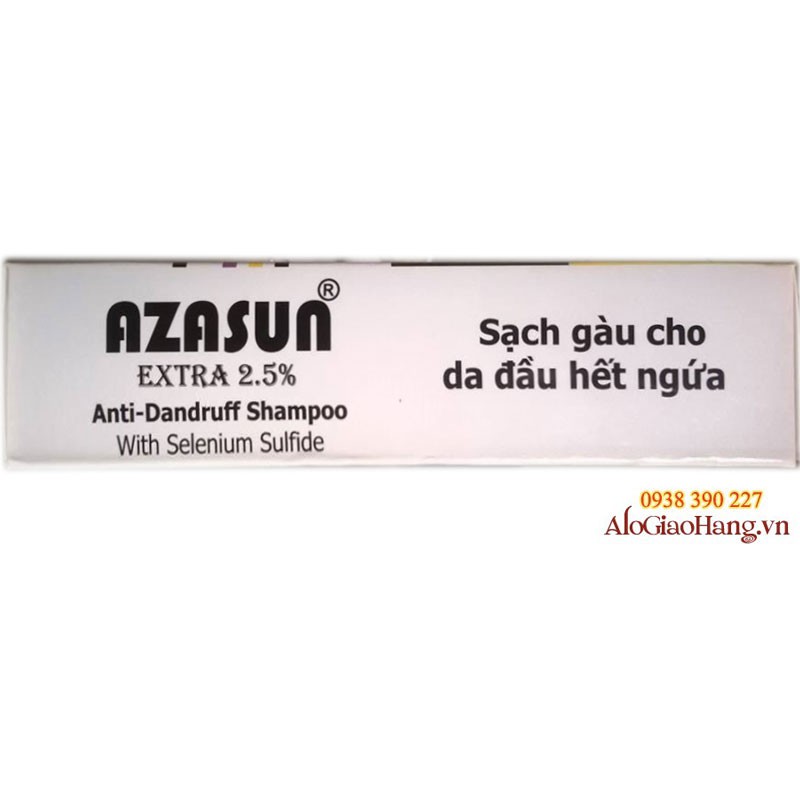 Azasun Extra - Dầu gội giảm gàu hiệu quả - Hàng chính hãng