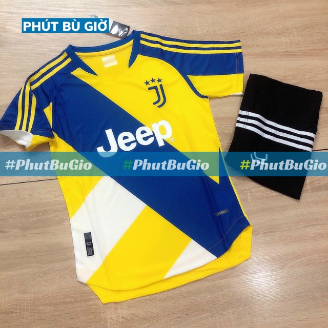 Áo Bóng Đá Đá Banh Thể Thao JUVE/ JUVENTUS VÀNG Mẫu Mới - Phút Bù Giờ Sport