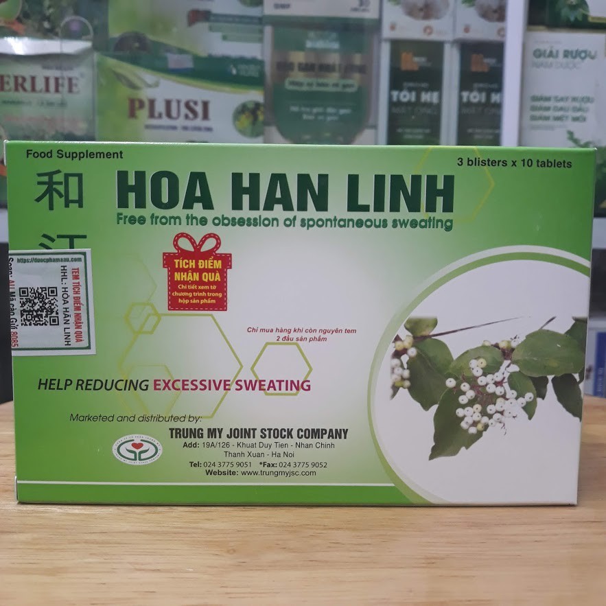 Hòa Hãn Linh Hộp 30 viên uống - Dành Cho Người Ra Mồ Hôi Nhiều - cvspharmacy