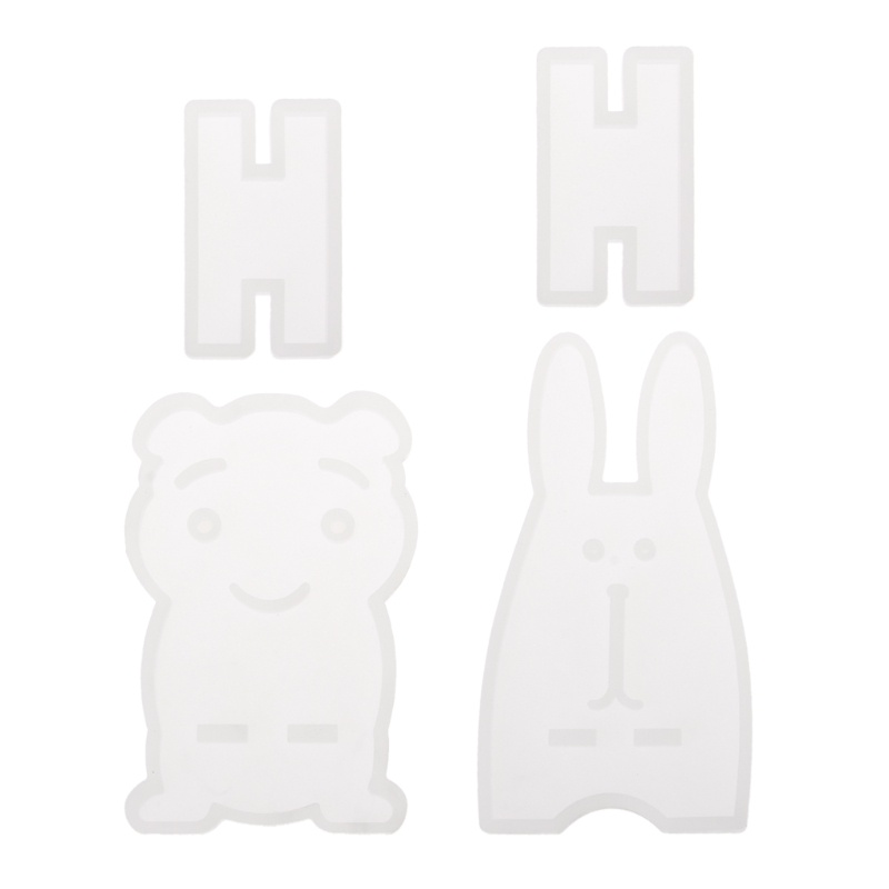 Sa Khuôn Làm Giá Đỡ Điện Thoại Bằng Resin Epoxy Hình Gấu Hoạt Hình DIY