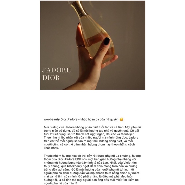 Vial nước hoa Dior các mùi hot