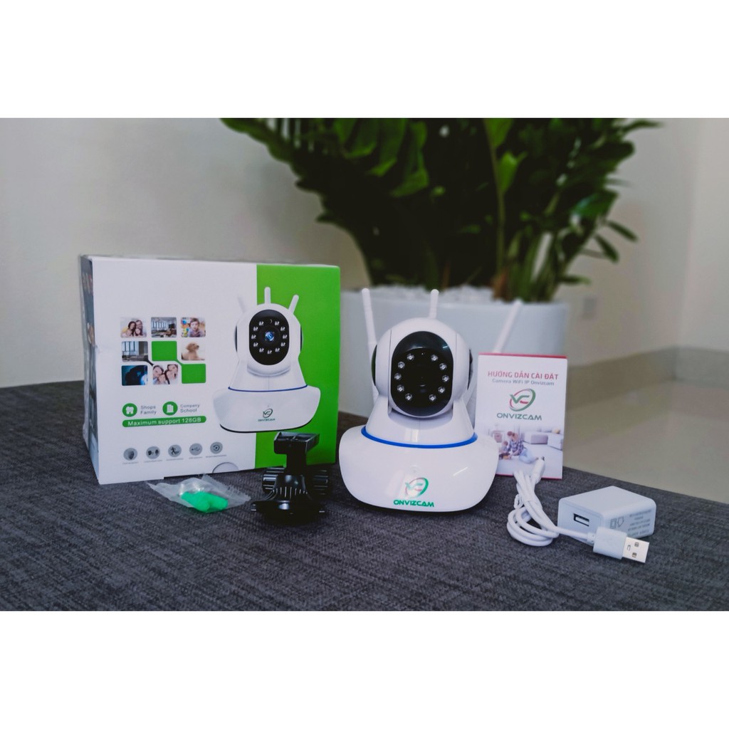 Camera wifi không dây 3 anten hình ảnh 1080P app carecampro/ thẻ nhớ chính hãng chuyên dụng cho camera