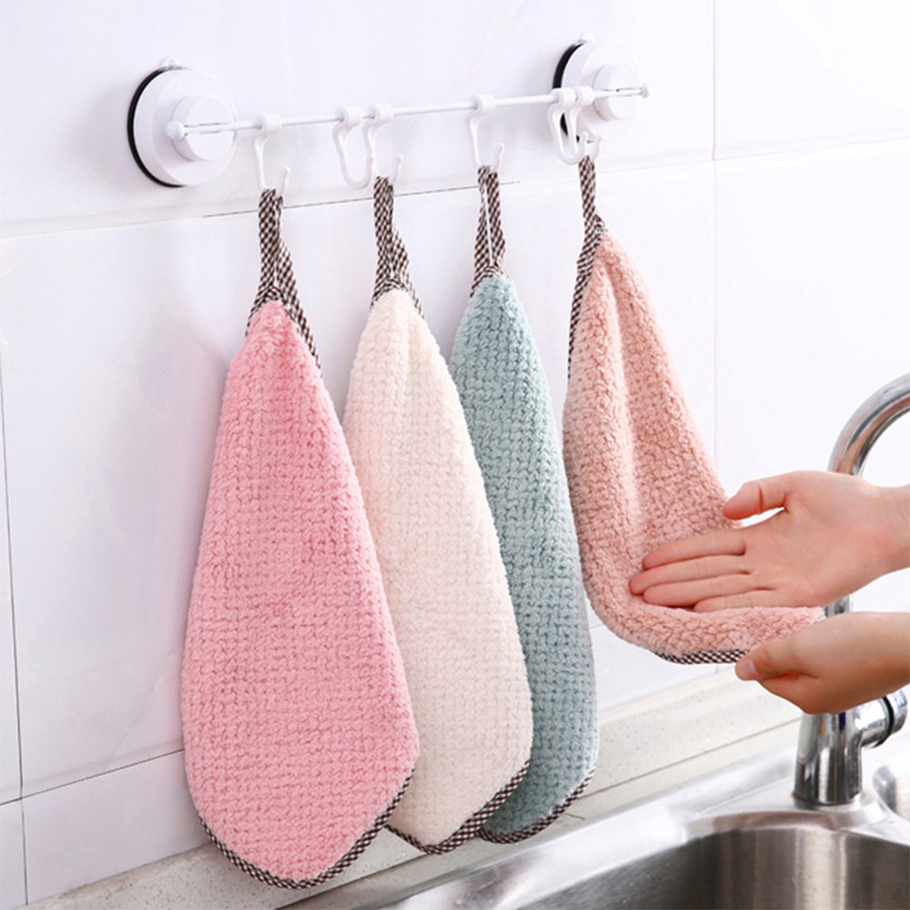 ( Size lớn ) Khăn lau bếp đa năng siêu thấm 2 mặt dày dặn - Khăn lau tay nhà bếp treo tường siêu thấm