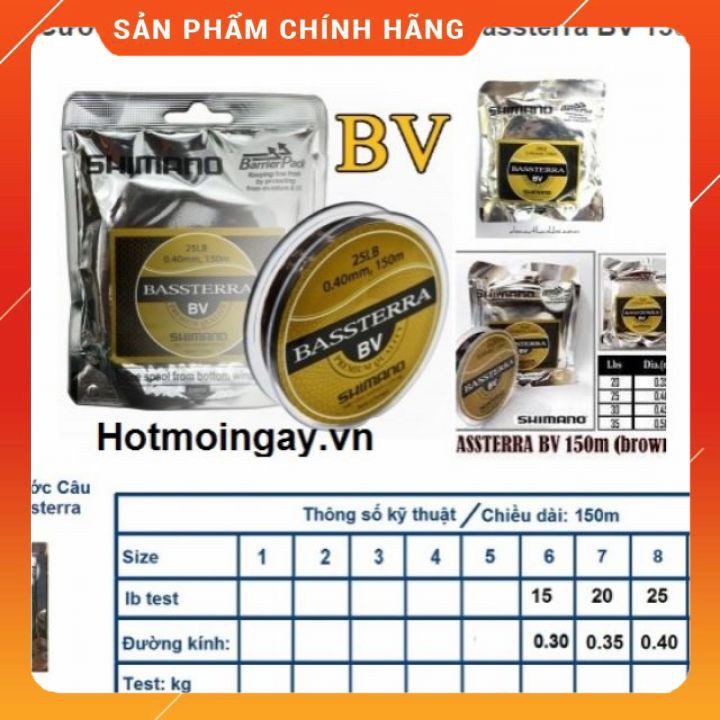 [Chính Hãng] Cước Câu Cá Cước Câu Cao Cấp Shimano Bassterra CV Chính Hãng