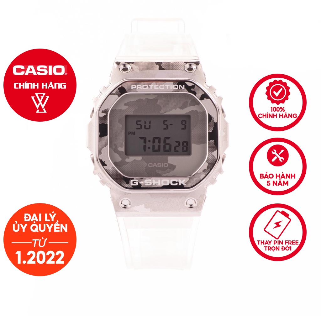 Đồng Hồ Điện Tử Nam Casio G-Shock WATCHSTORE GM-5600SCM-1DR Thiết Kế Mặt Kính Khoáng 43mm, Vỏ Carbon Và Dây Nhựa Bền Bỉ