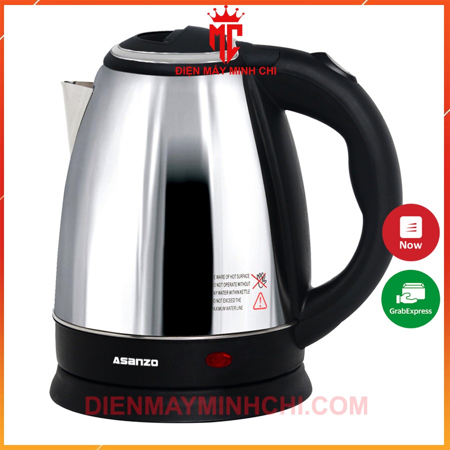 Ấm siêu tốc bình đun Asanzo SK-1800 (1.8L) bảo hành 6 tháng