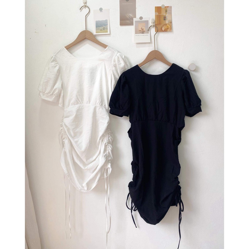 [Mã SKAMA06 giảm 8% tối đa 50K đơn 250K] Váy liền khoét eo dây rút | BigBuy360 - bigbuy360.vn