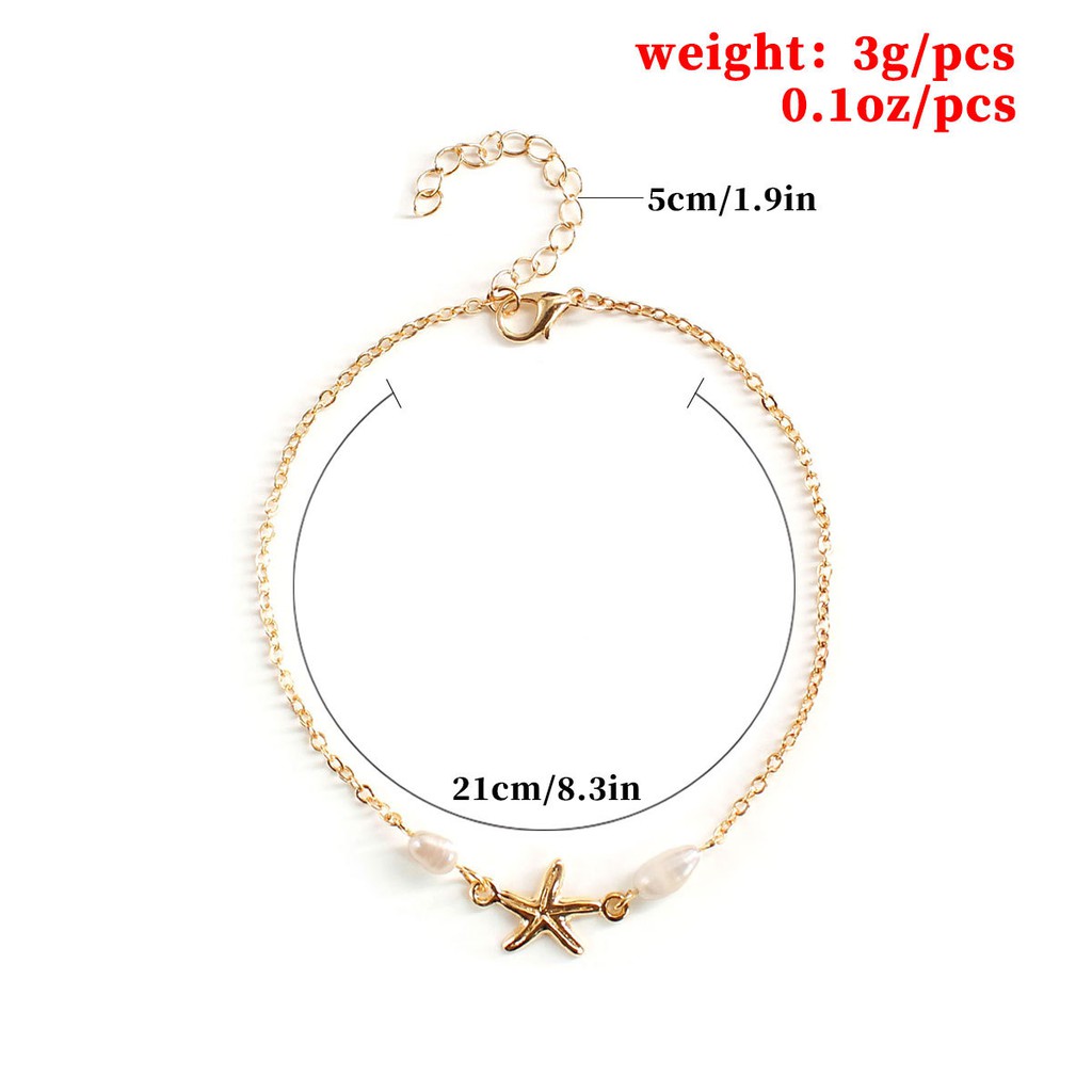 Lắc chân nữ đẹp đơn giản không gỉ phong cách Hàn Quốc CHIBIVIP A14