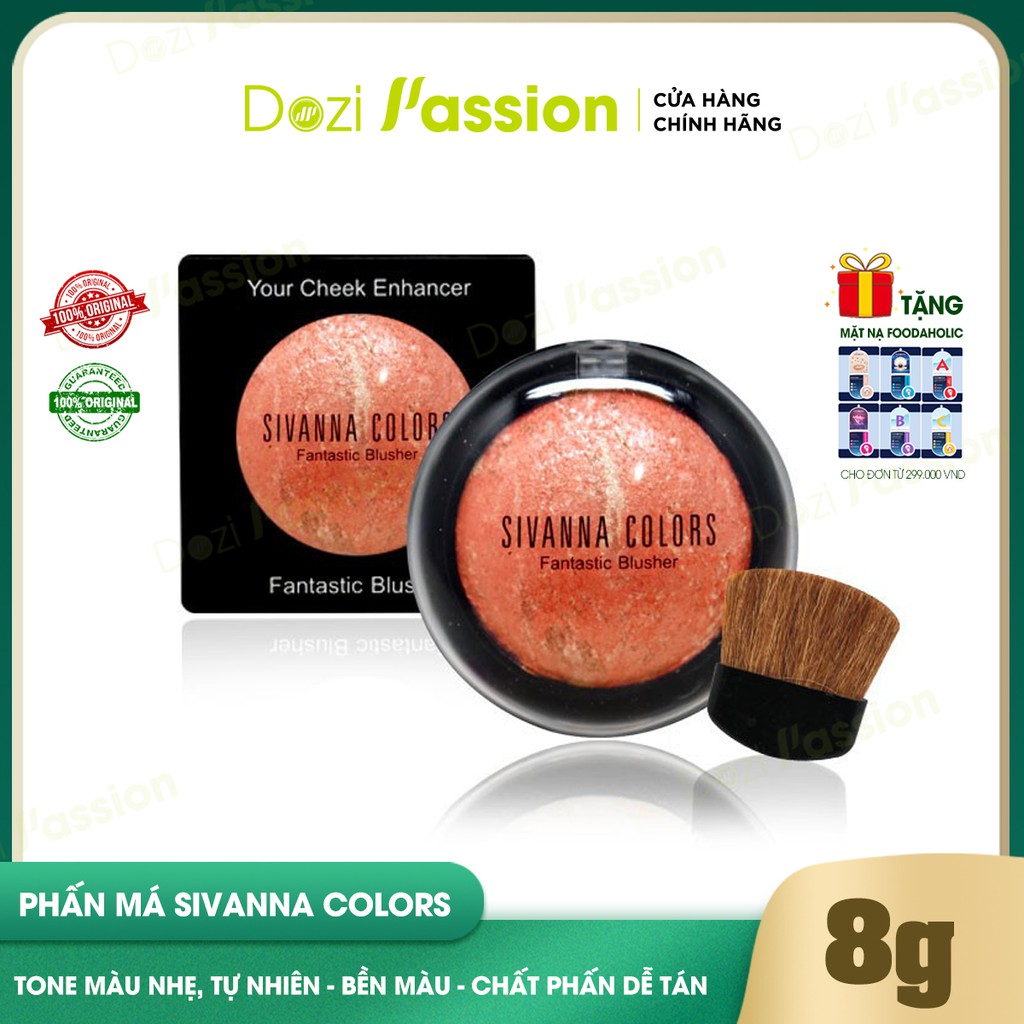 Phấn Má Sivanna Tự Nhiên, Bền Màu - Sivanna Colors Fantastic Blusher 8g