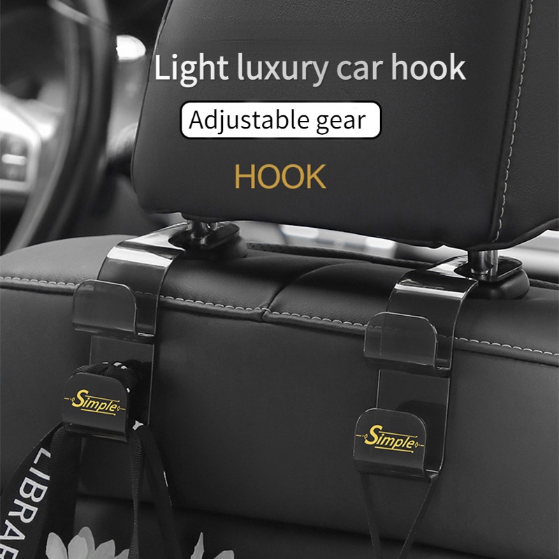 Móc Treo Đồ Hai Tầng Đa Năng Gắn Lưng Ghế Xe Hơi Tiện Dụng