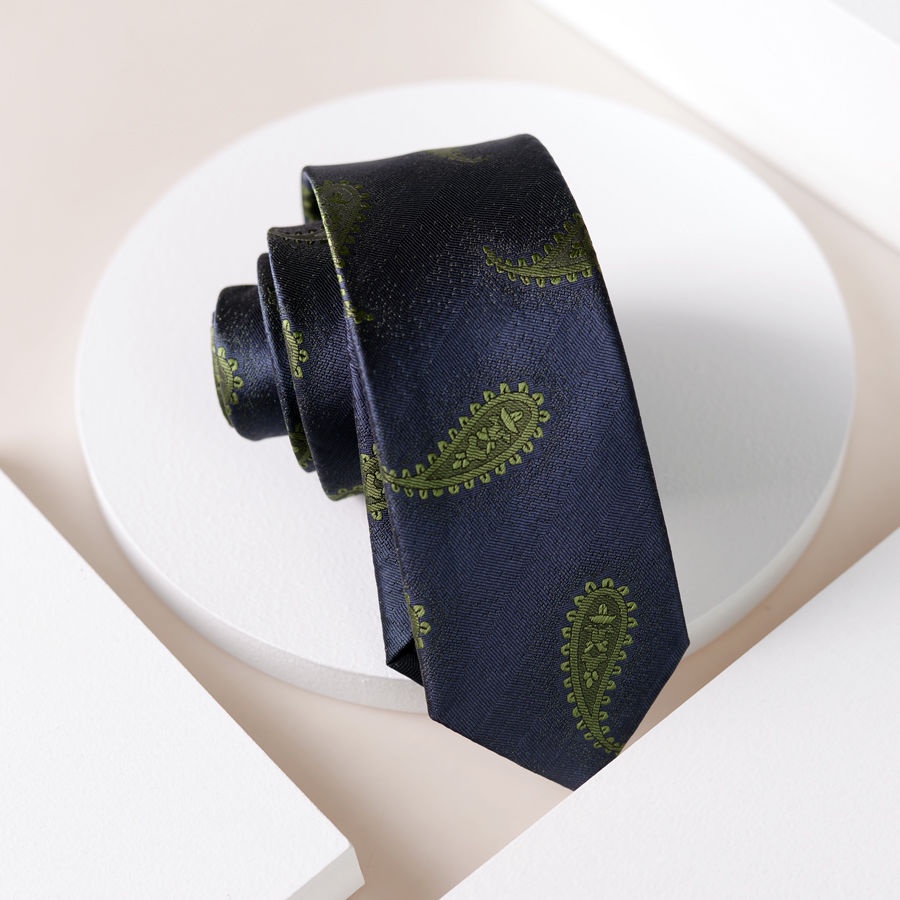 Cà Vạt Màu Xanh Lá Quân Đội Phong Cách Thời Trang Công Sở Dành Cho Nam Giới