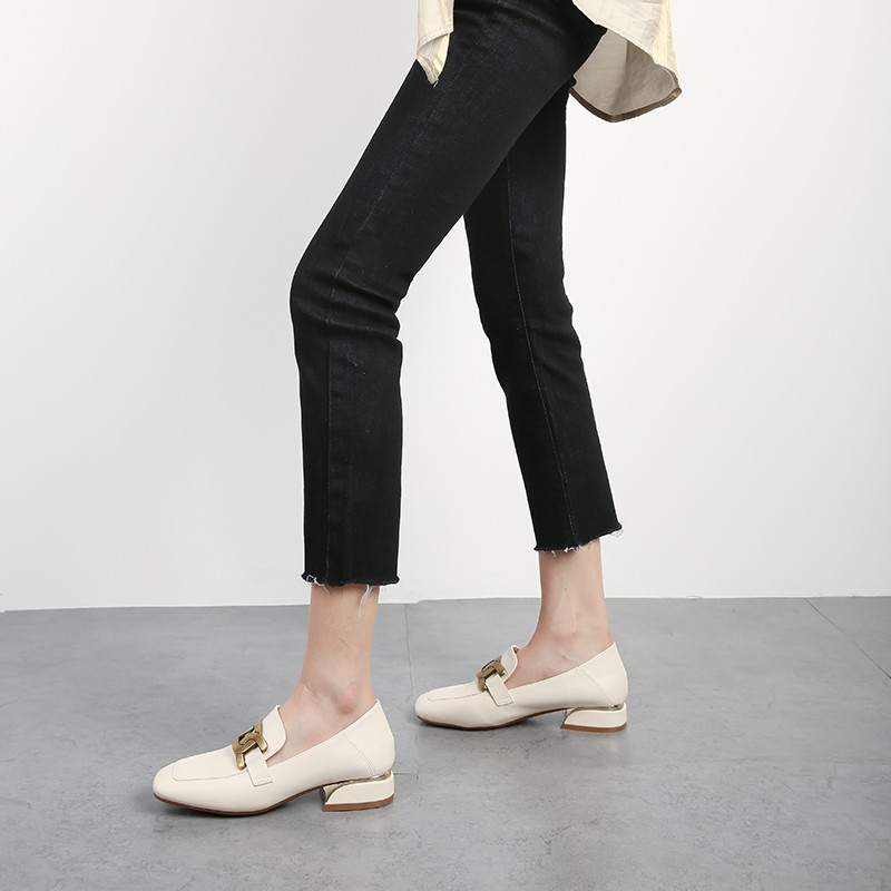 Giày Lười Da Mềm Mũi Vuông Thời Trang Cho Nữ | BigBuy360 - bigbuy360.vn