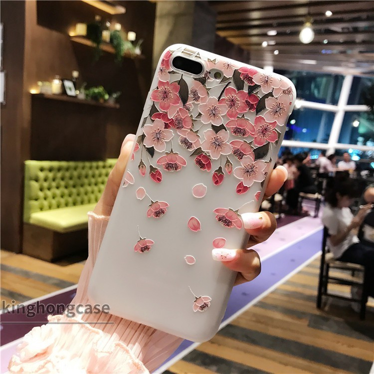 Ốp điện thoại mềm họa tiết hoa xinh xắn cho iPhone 11 X XS 6 6S 7 8 6Plus 6SPlus 7Plus 8Plus iPhone SE 2020