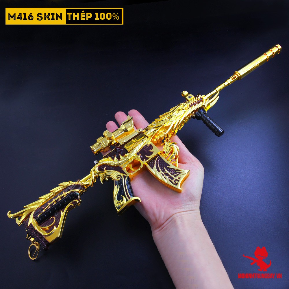 Mô Hình PUBG M416 Ultimate Dragon Max Size Cao Cấp Tặng Kèm Kệ Trưng Bày 19cm