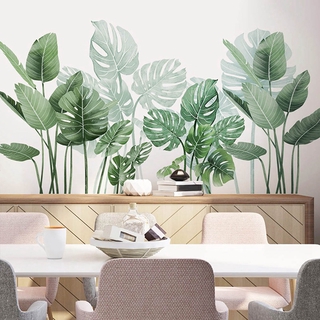 Sticker Dán Tường Trang Trí Hình Lá Cây Nhiệt Đới