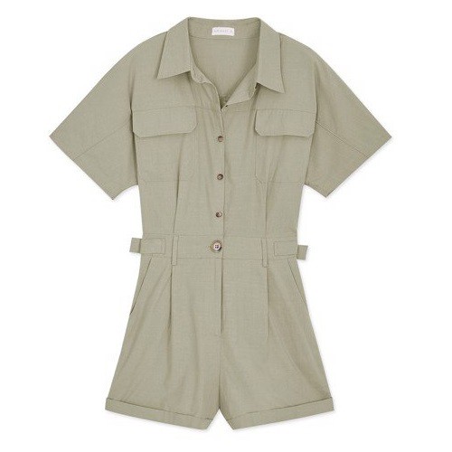 Jumpsuit ngắn cổ sơ mi cá tính nữ Air Space 2121828005 | BigBuy360 - bigbuy360.vn