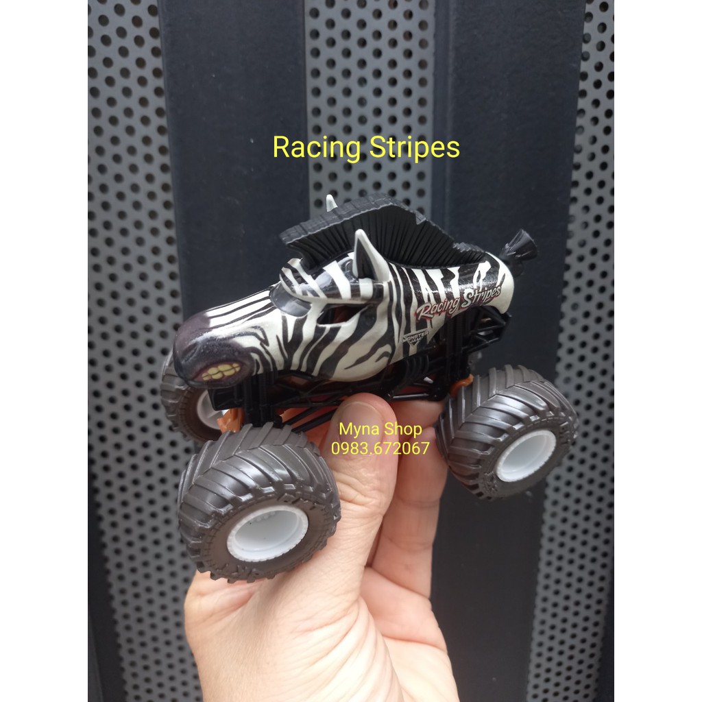 Xe địa hình Monster Jam 1:64, Racing Stripes  xem phần mô tả sản phẩm ạ