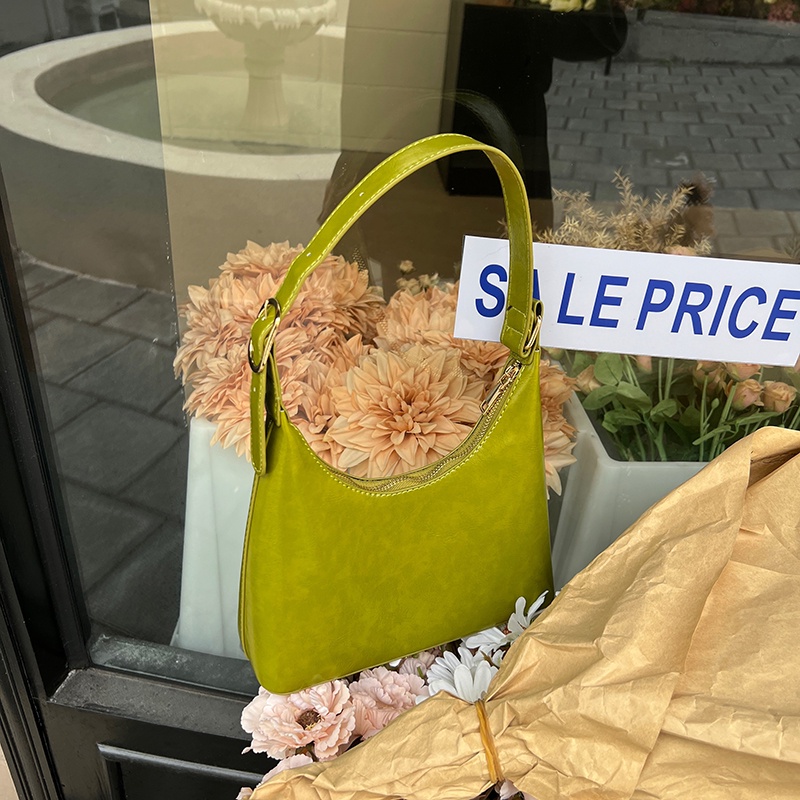 Túi đeo dưới cánh tay Màu Xanh Bơ Phong Cách Hàn Quốc Thời Trang Mùa Xuân Mới Cho Nữ 2022