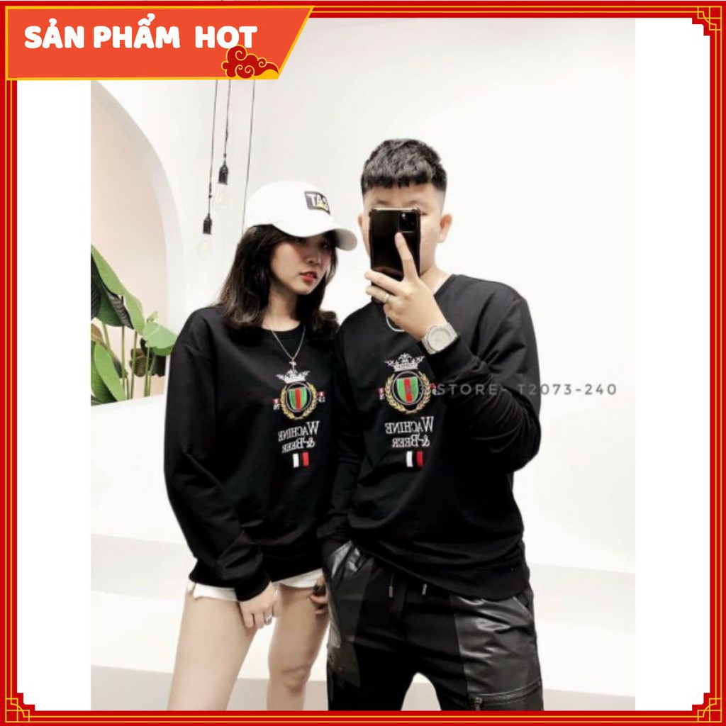 [HOT] Áo Thun Tay Dài Cặp Nam Nữ Chất Cotton Đẹp Freeship