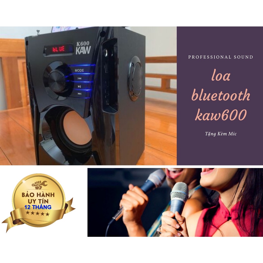 Loa bluetooth kèm mic HÁT KARAOKE XỊN, Loa Super Bass âm thanh tuyệt đỉnh - Bảo hành 1 ĐỔI 1