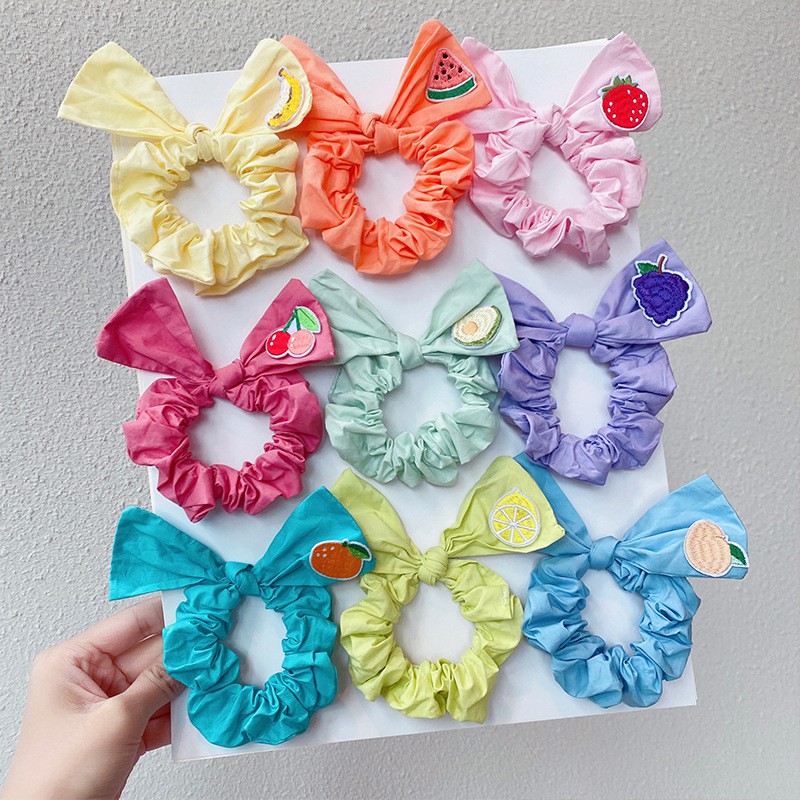 L&amp;X Korean Hair Accessories Fashion Cloth Fruit Bowknot Hair Rope for Women